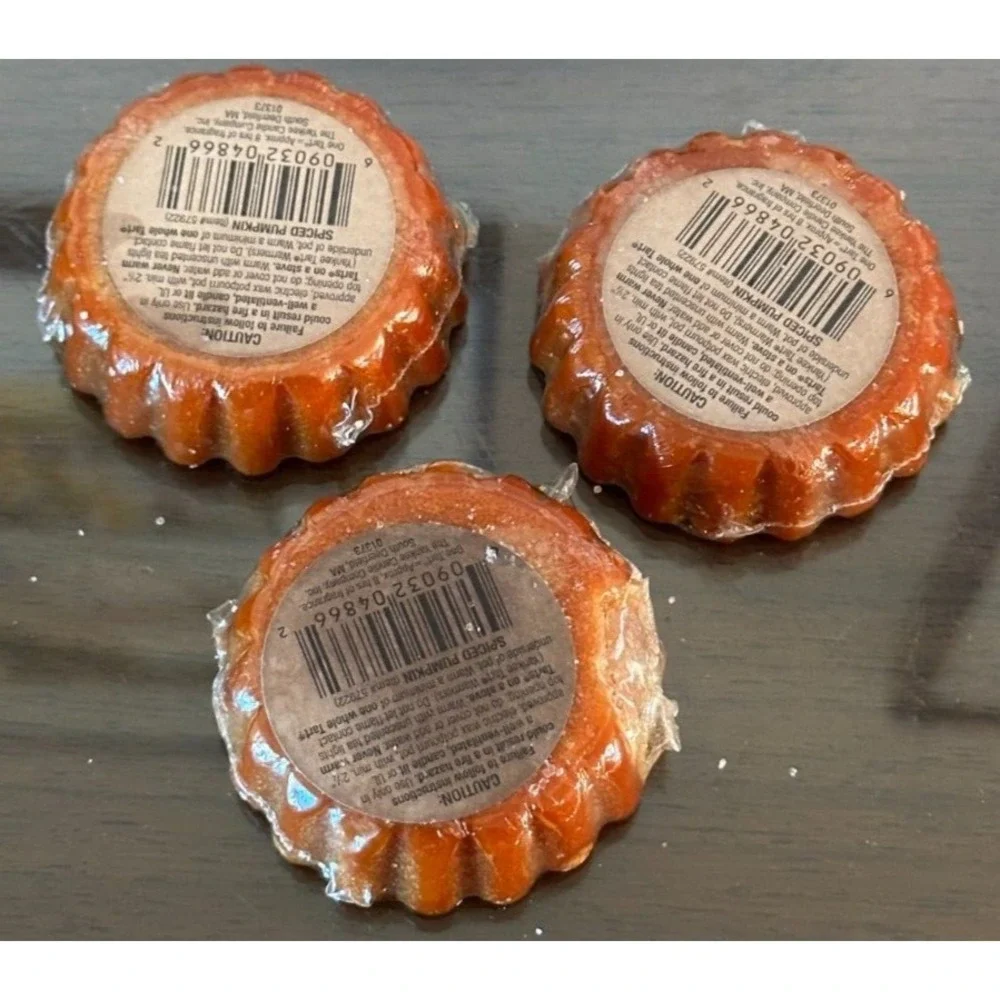 Set of 3 Yankee Candle SPICED PUMPKIN Wax‎ Tarts Retired